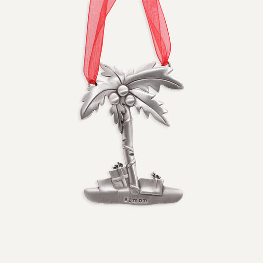 Coastal Christmas Ornament (Pewter)