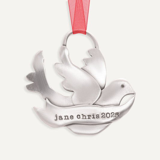 Bird Of Peace Ornament (Pewter)