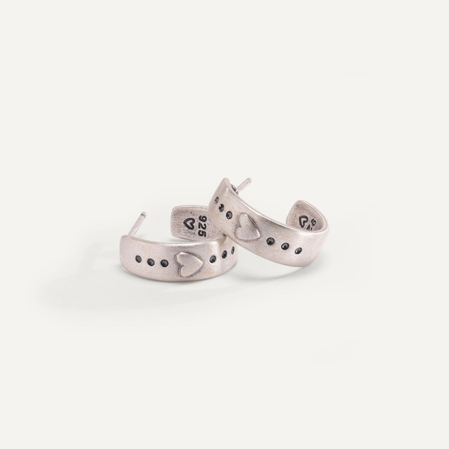 Spark Of Love Classic Hoop Earrings (Sterling Silver)
