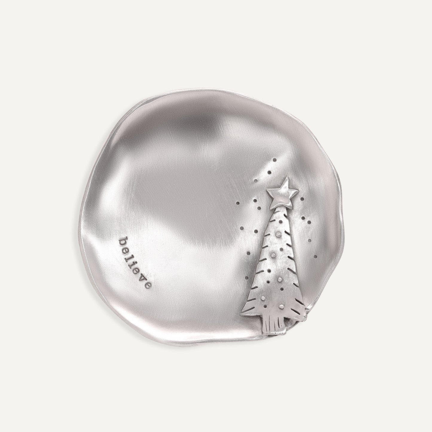 Believe Santa Plate (Pewter)