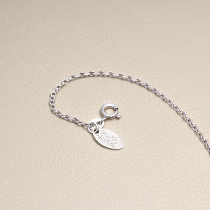 Birdie Birthstone Bloom Cross Necklace (Sterling Silver)