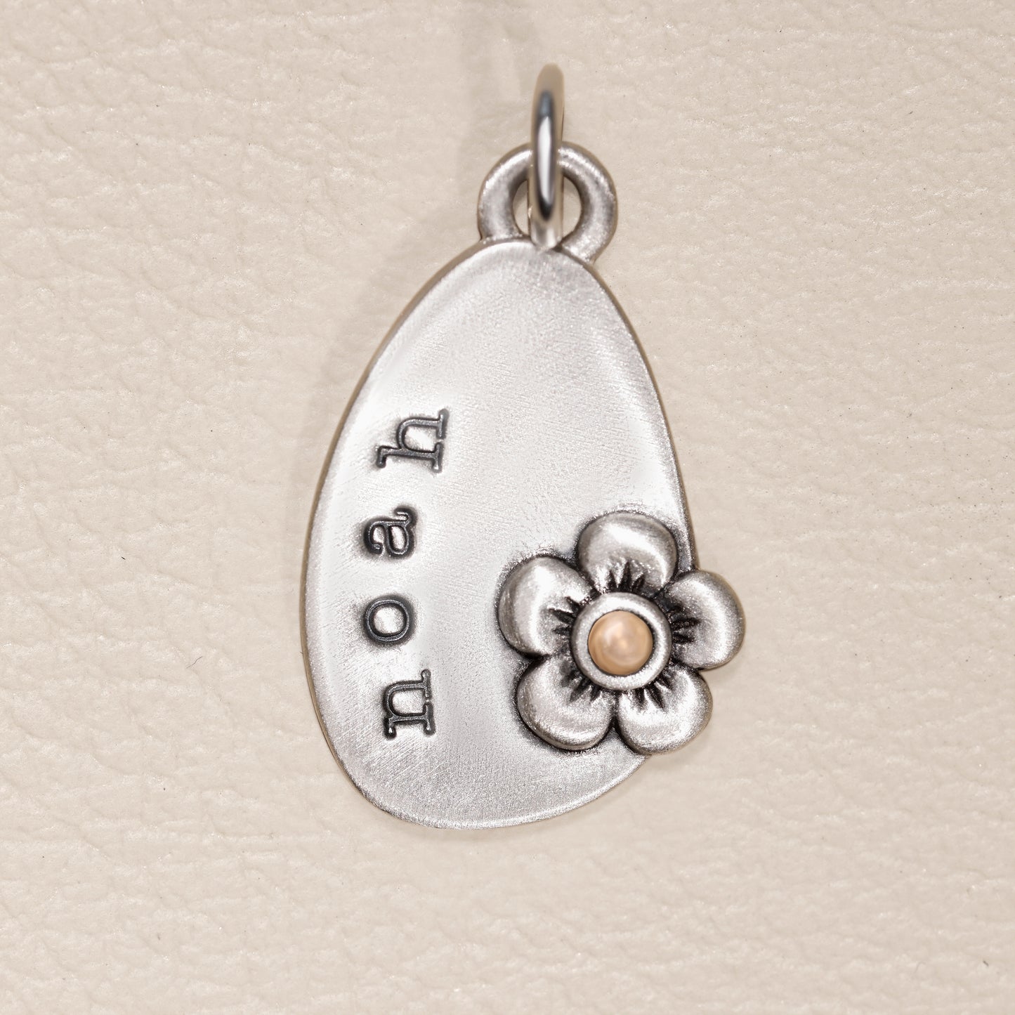Personalized Birthstone Bloom Jumble Necklace (Sterling Silver)