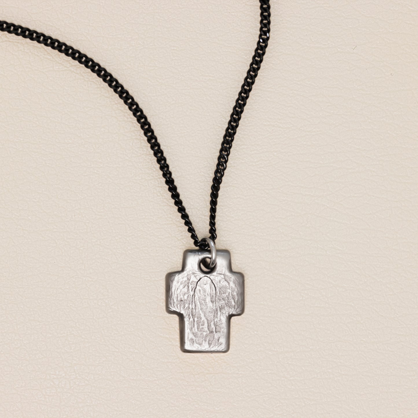 Endure Cross Necklace (Antiqued Sterling Silver)