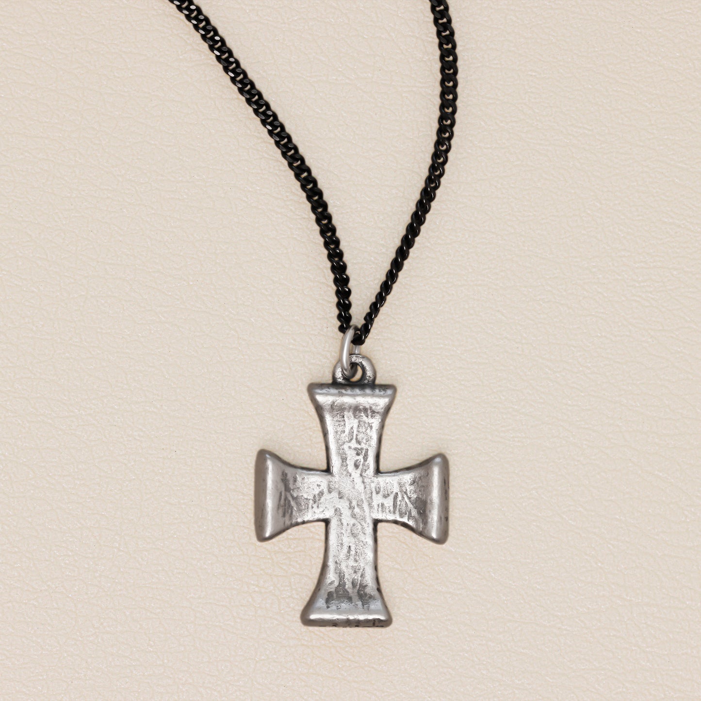 Flourish Cross Necklace (Sterling Silver)
