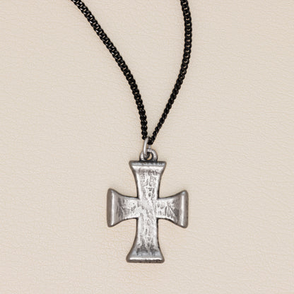 Flourish Cross Necklace (Sterling Silver)