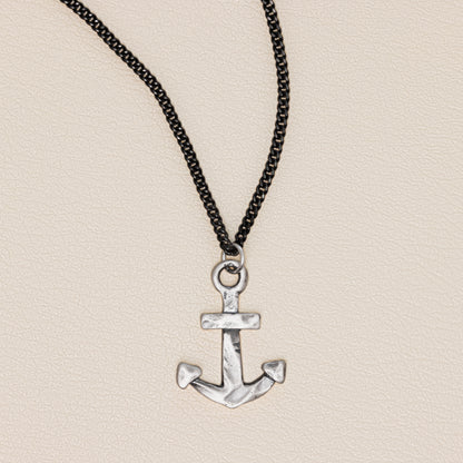 Anchor of My Soul Necklace (Antiqued Sterling Silver)