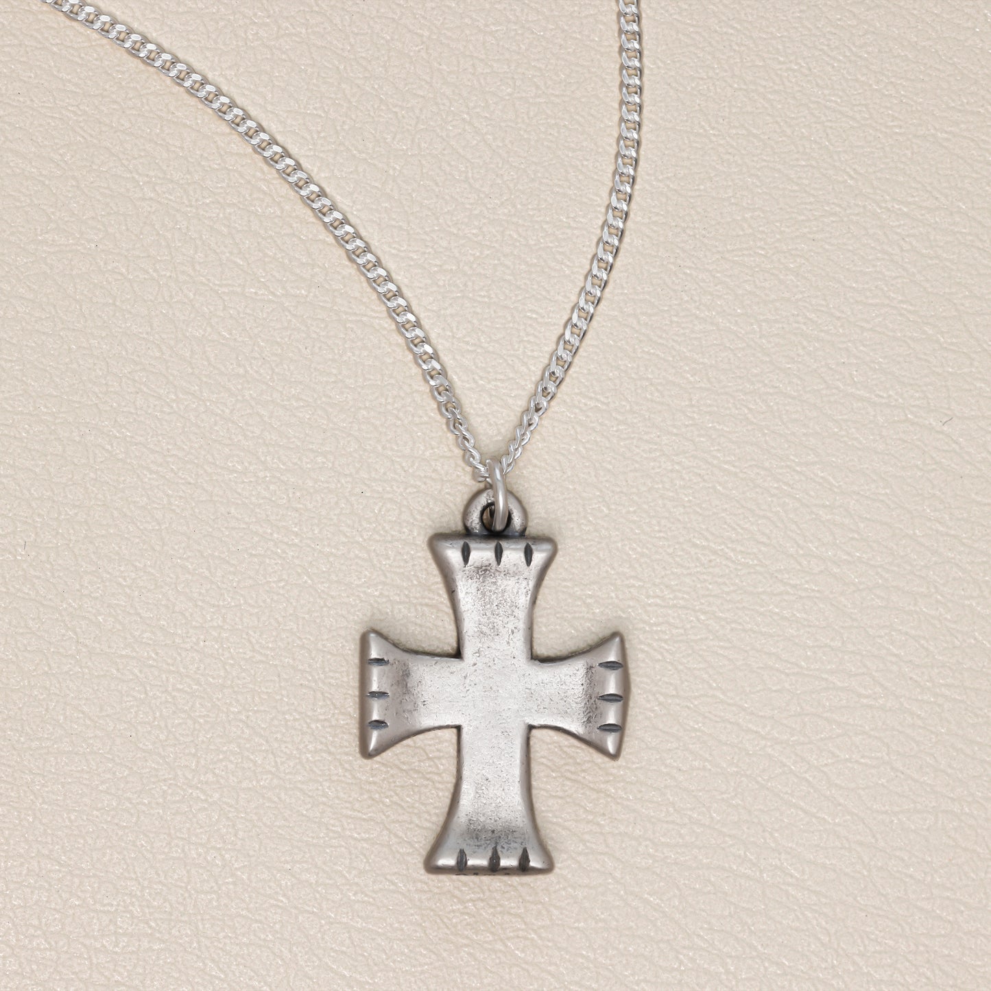 Completeness Cross Necklace (Antiqued Sterling Silver)
