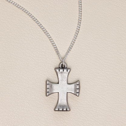 Completeness Cross Necklace (Antiqued Sterling Silver)