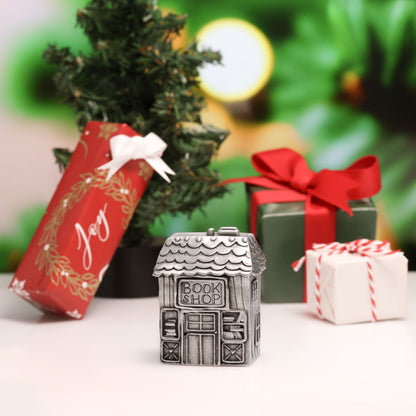 Cozy Book Shop Winter Wonderland Village (Pewter)