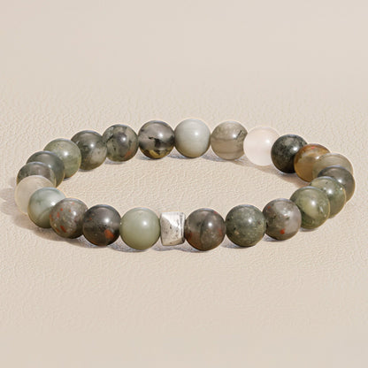 Blood Stone Beaded Bracelet