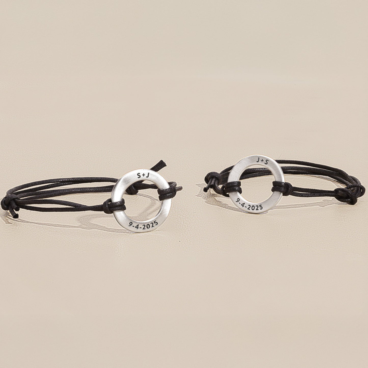 Lasting Bond Bracelet Set (Black)