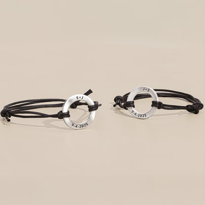 Lasting Bond Bracelet Set (Black)