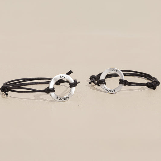 Lasting Bond Bracelet Set (Black)