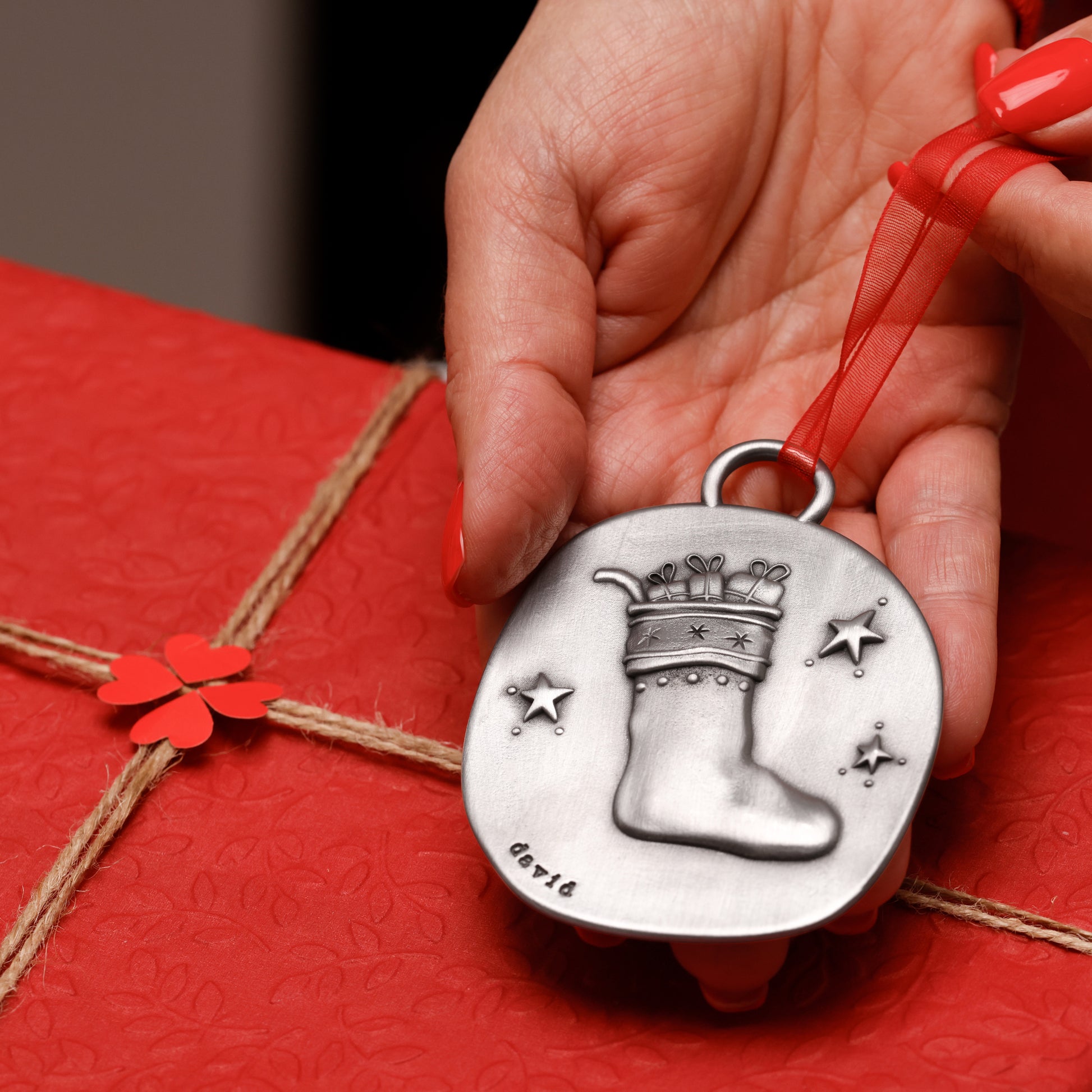 Christmas Stocking Ornament (Pewter) - Lisa Leonard Designs