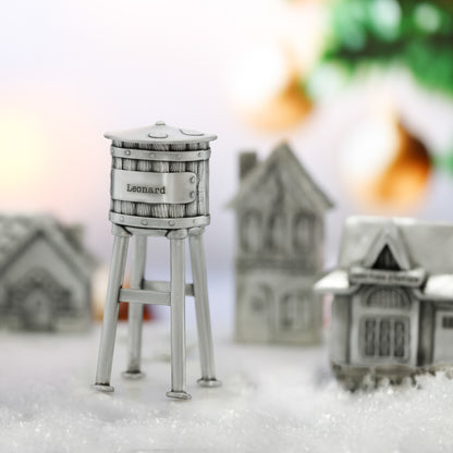 Personalized Water Tower (Pewter)