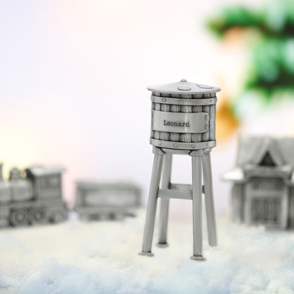 Personalized Water Tower (Pewter)