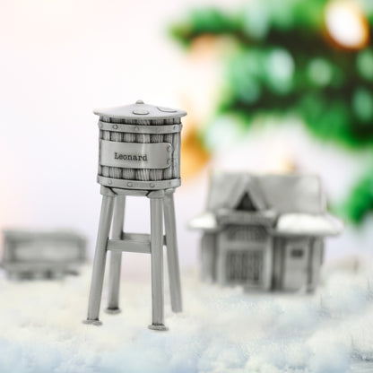 Personalized Water Tower (Pewter)