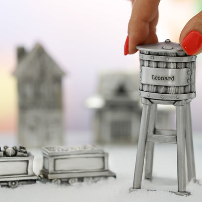 Personalized Water Tower (Pewter)