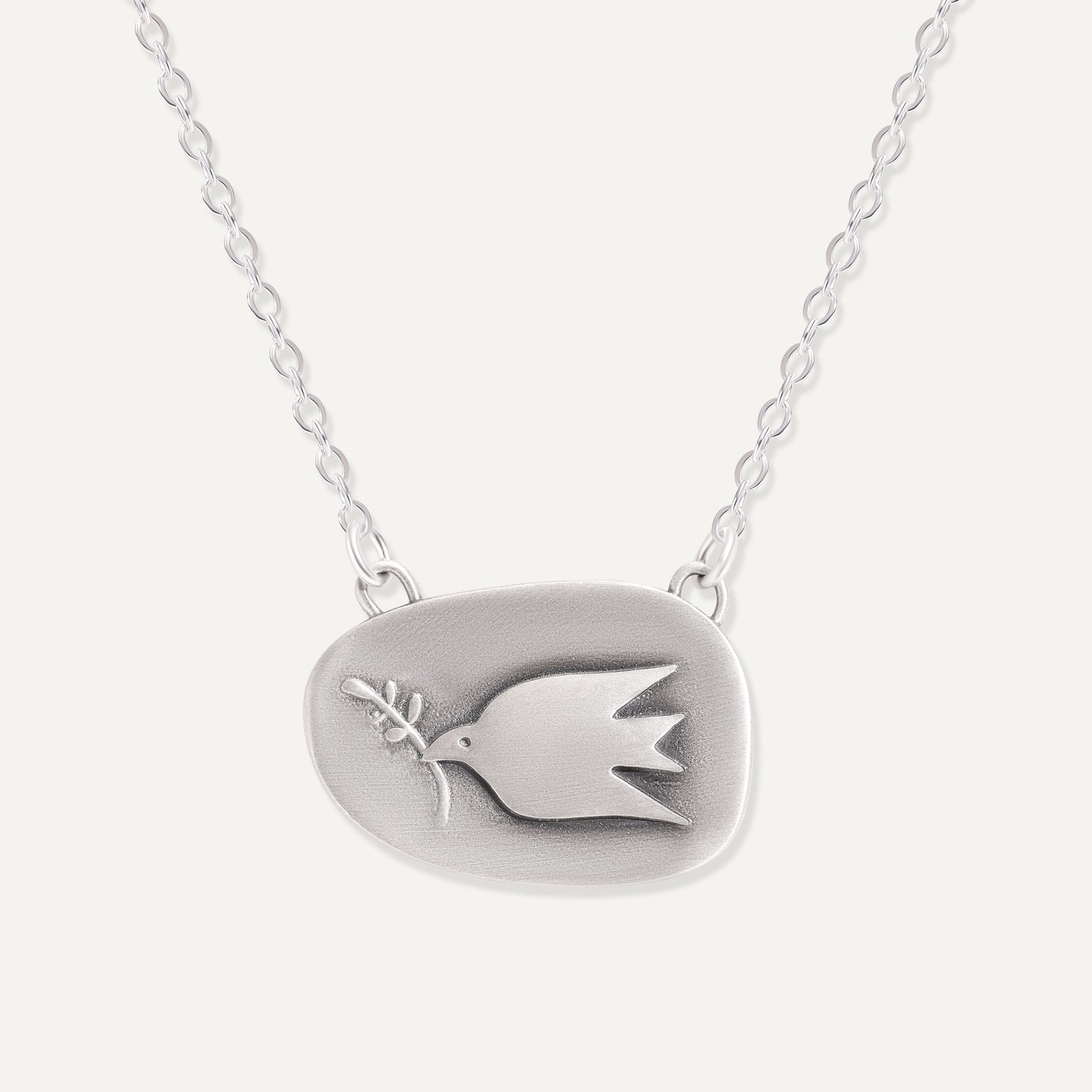 Exhale Fear, Inhale Peace (Sterling Silver)