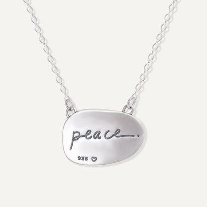 Exhale Fear, Inhale Peace (Sterling Silver)
