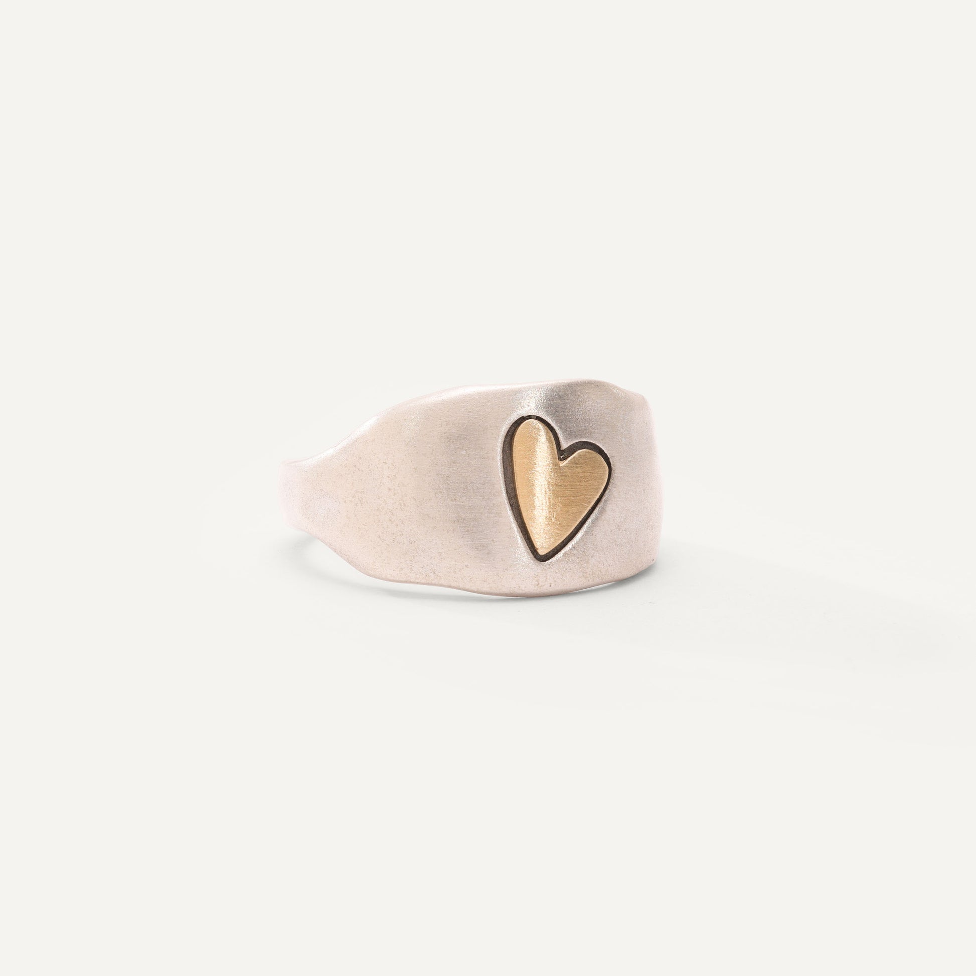 Here's My Heart Mixed Metal Ring (Sterling Silver) - Lisa Leonard Designs
