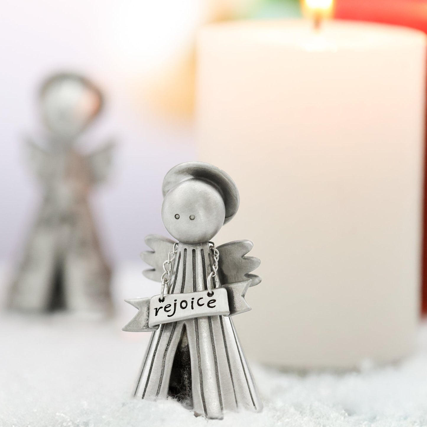 Angel with Banner (Pewter)