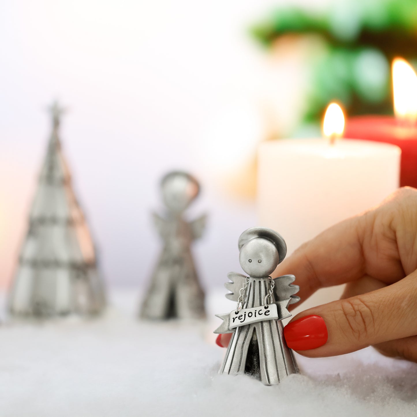 Angel with Banner (Pewter)