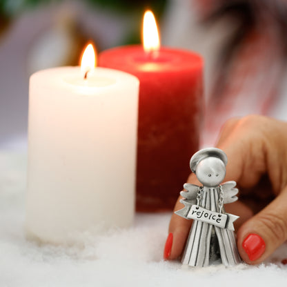 Angel with Banner (Pewter)