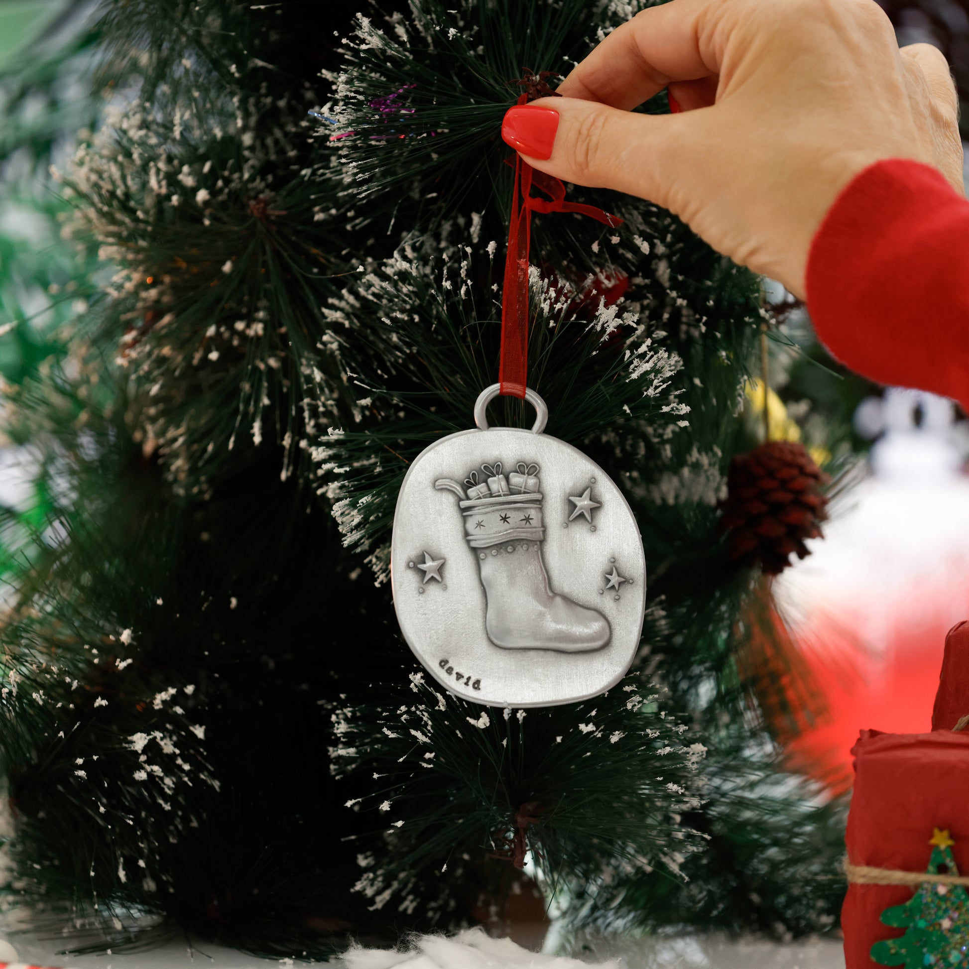 Christmas Stocking Ornament (Pewter) - Lisa Leonard Designs