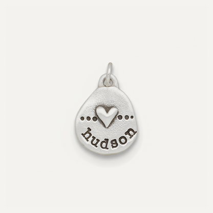 Heart with Dots Charm (Sterling Silver)