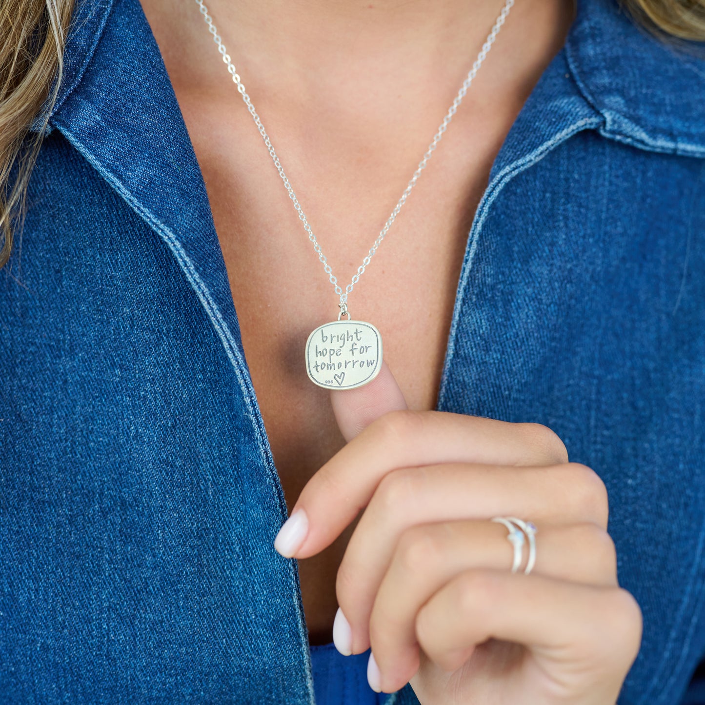 Grace and Hope Necklace (Sterling Silver)