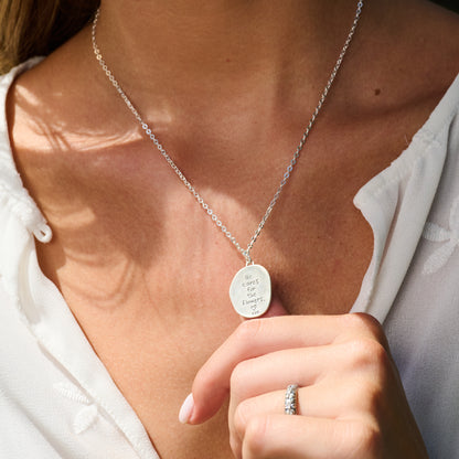 He Cares For the Flowers Necklace (Sterling Silver)