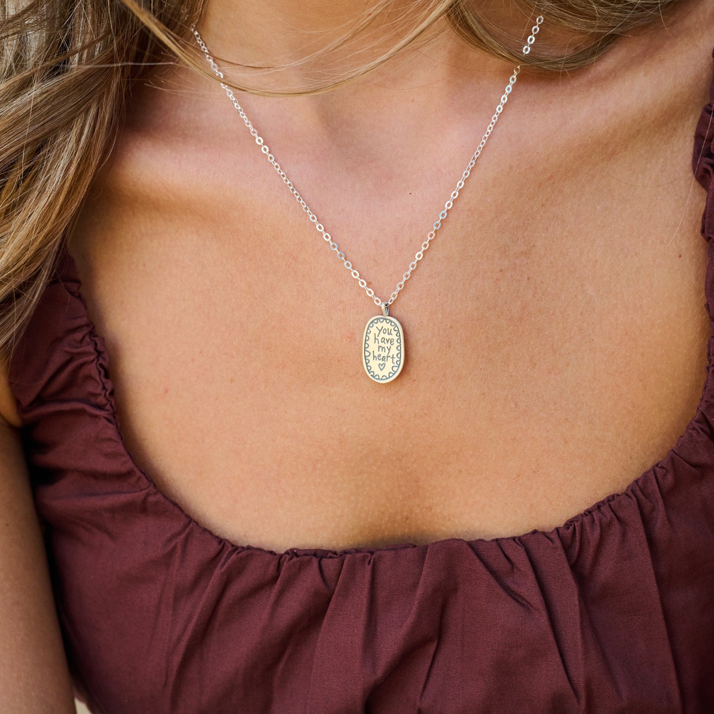 You Have My Heart Necklace (Sterling Silver)
