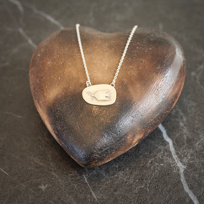 Exhale Fear, Inhale Peace (Sterling Silver)