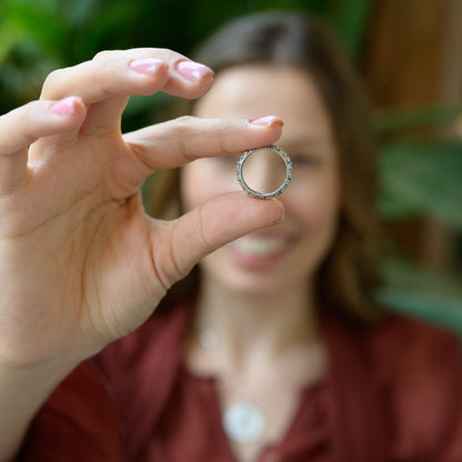 Vintage Florals Stacking Ring  (Sterling Silver)