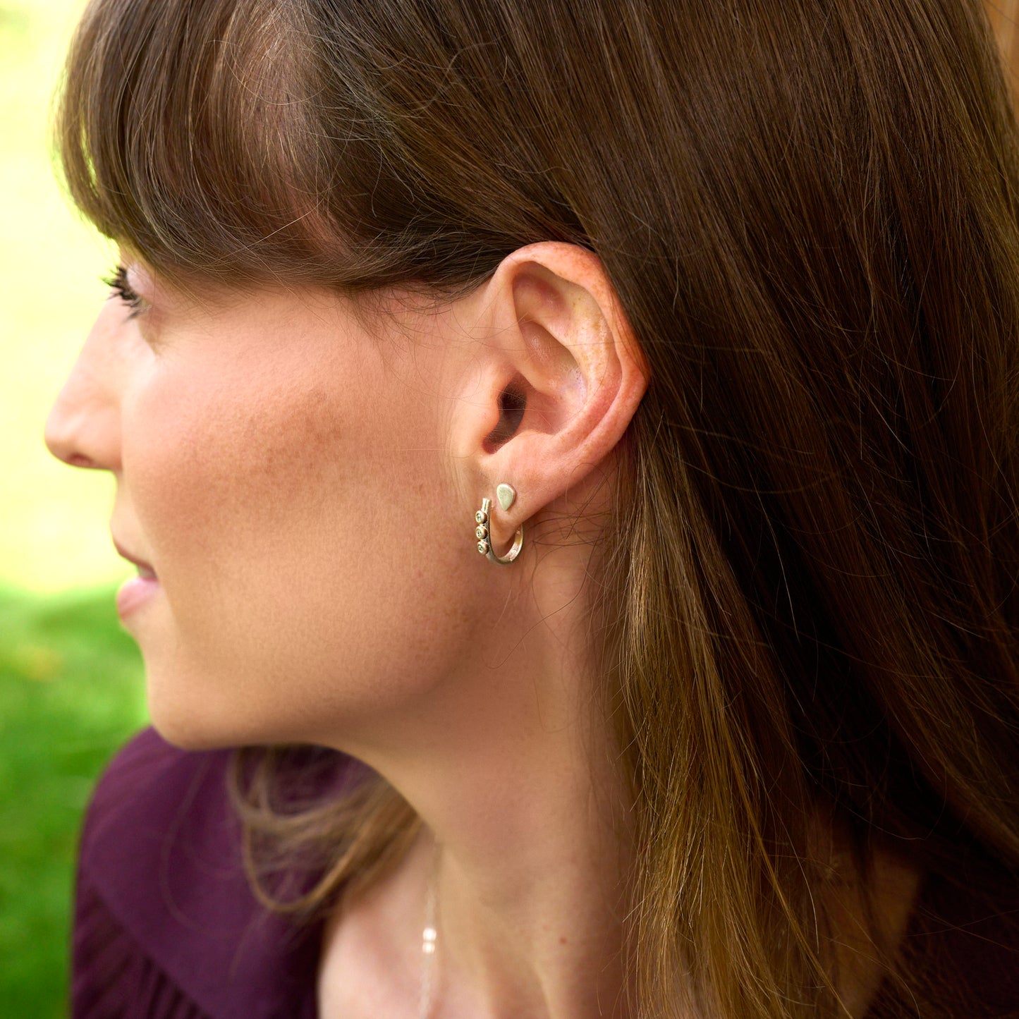 Good Things In Threes 0.12ct Diamond Earrings (Sterling Silver)