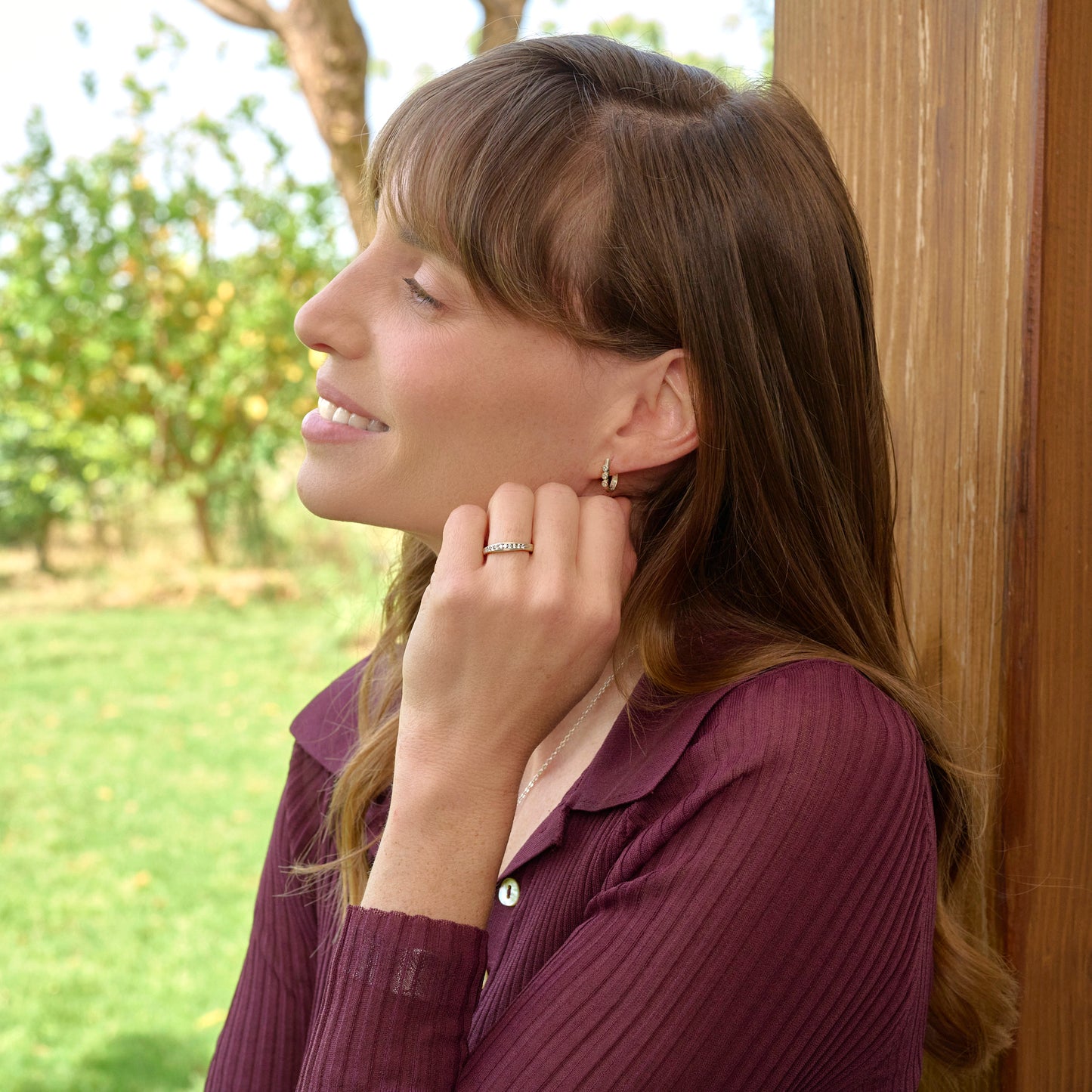 Good Things In Threes 0.12ct Diamond Earrings (Sterling Silver)