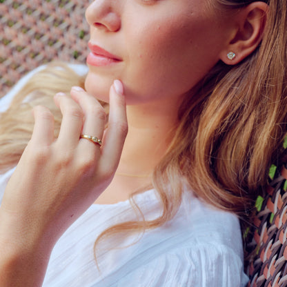 You are a Light Round Diamond Stud Earrings 1.0ct (14K Solid Gold)