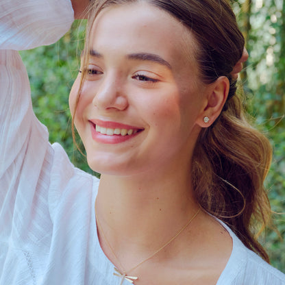 You are a Light Round Diamond Stud Earrings 1.5ct (14K Solid Gold)