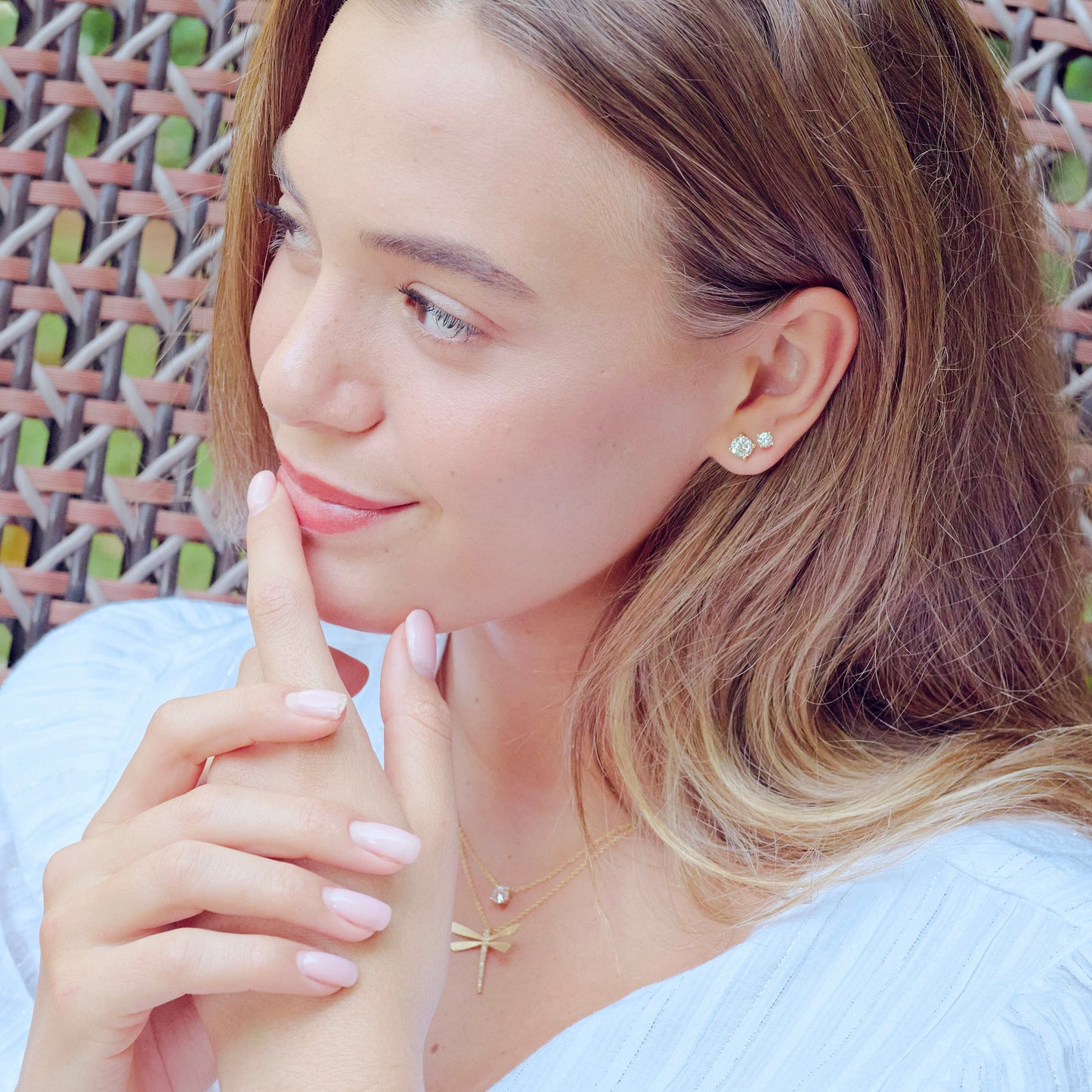 You are a Light Round Diamond Stud Earrings 0.5 ct (14K Solid Gold)