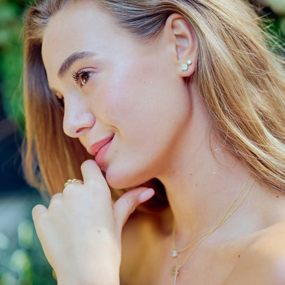 You are a Light Round Diamond Stud Earrings 0.5 ct (14K Solid Gold)