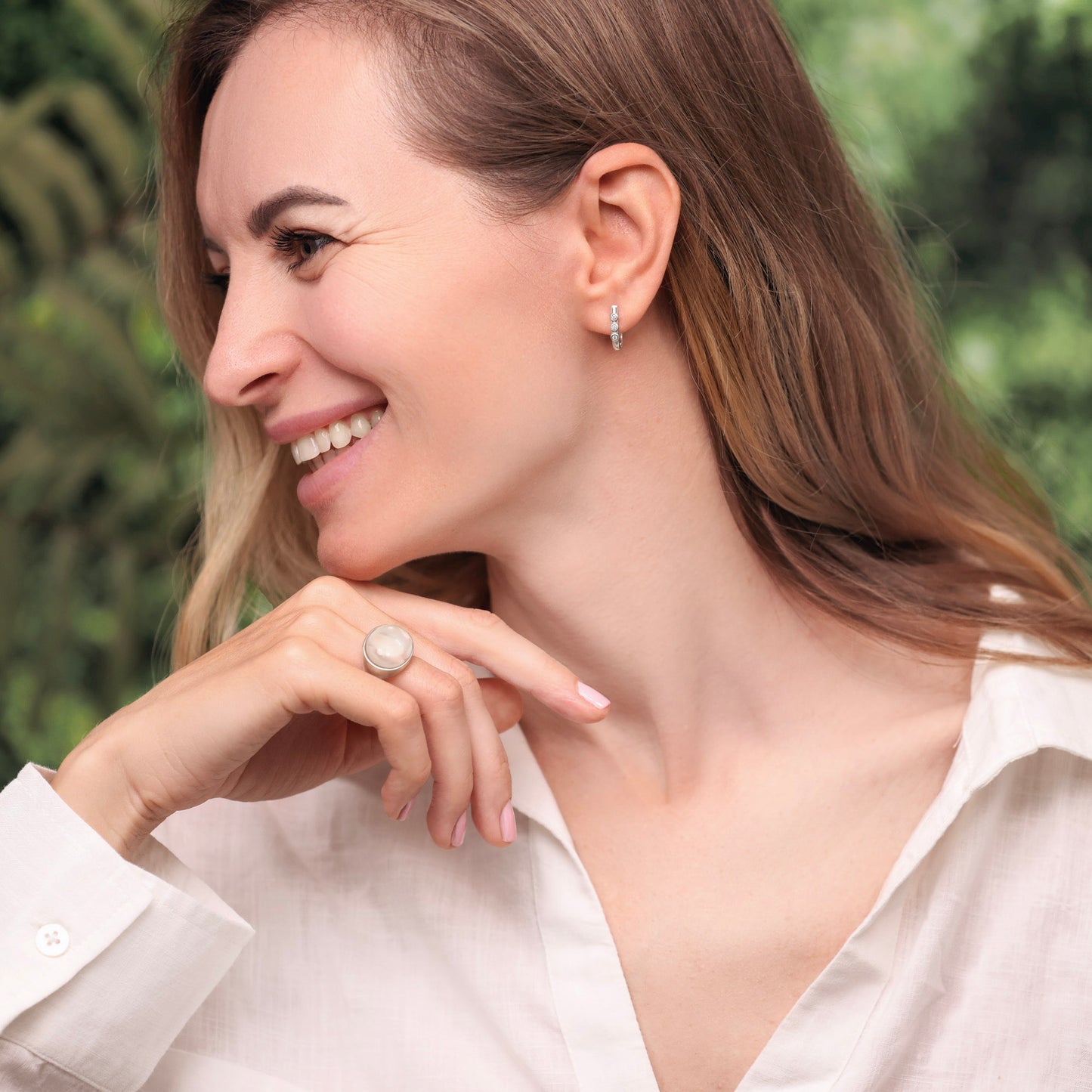 Good Things In Threes 0.12ct Diamond Earrings (Sterling Silver)