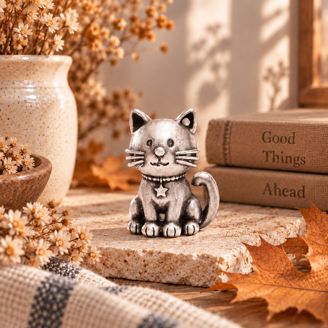 Mr. Snuggles the Cozy Cat (Pewter)