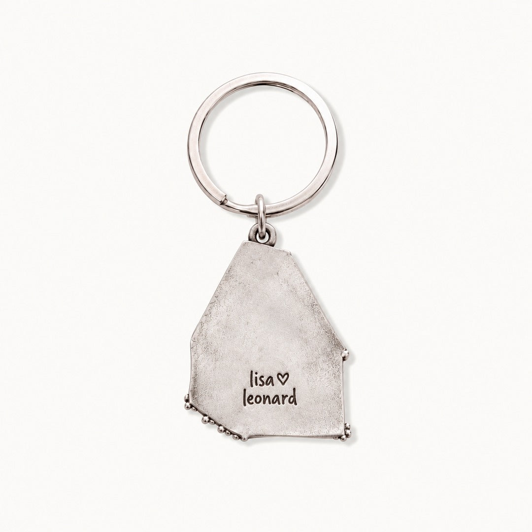 Where My Heart Lives Keychain (Pewter) - Lisa Leonard Designs