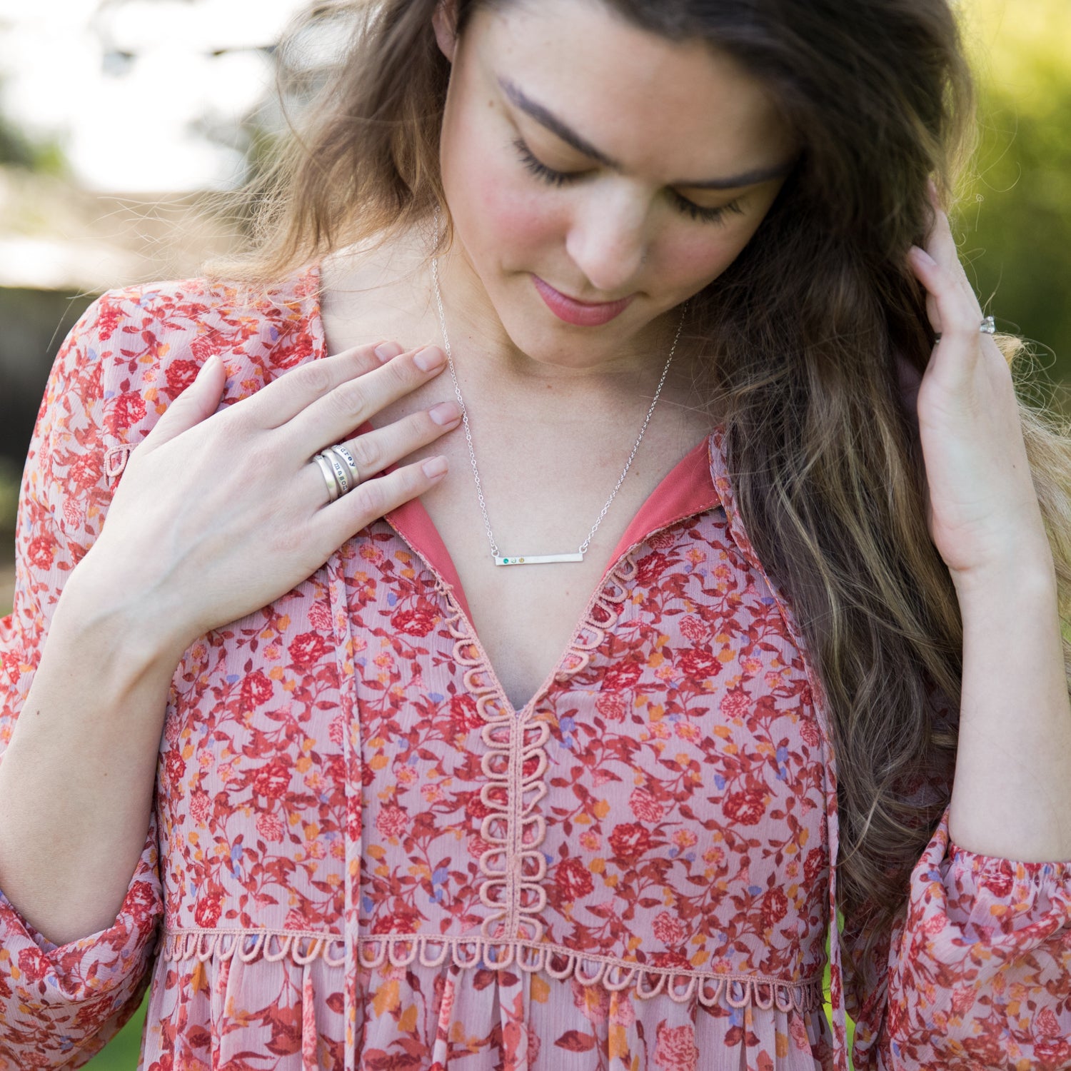 Cross Bar Necklace (Sterling Silver) - Lisa Leonard Designs