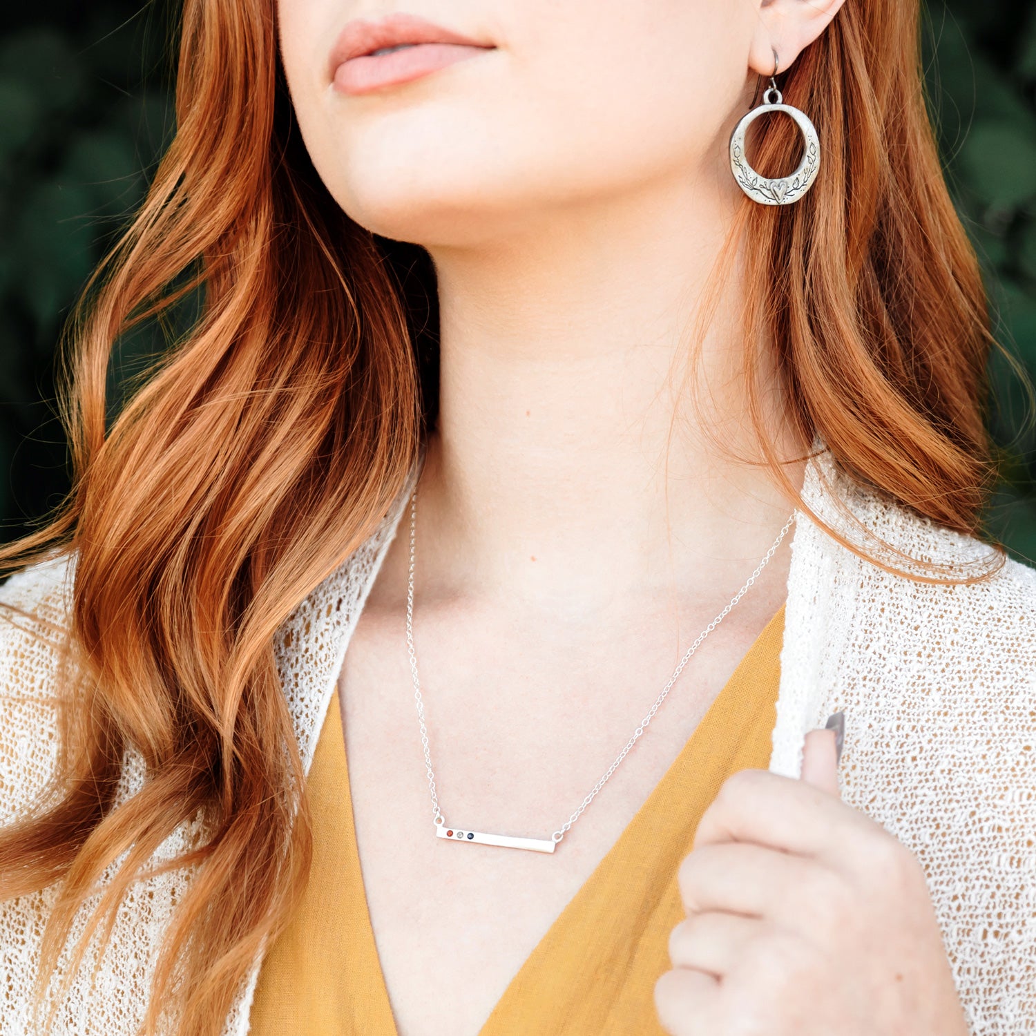 Cross Bar Necklace (Sterling Silver) - Lisa Leonard Designs