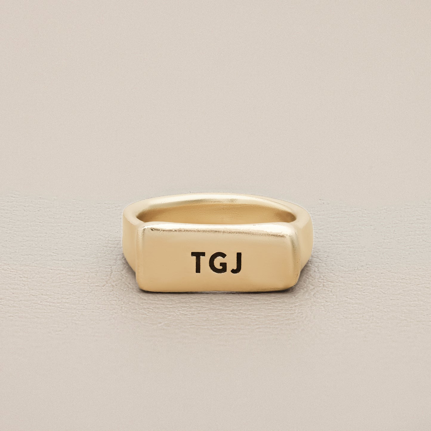 Make Your Mark Signet Ring (14K Solid Gold)