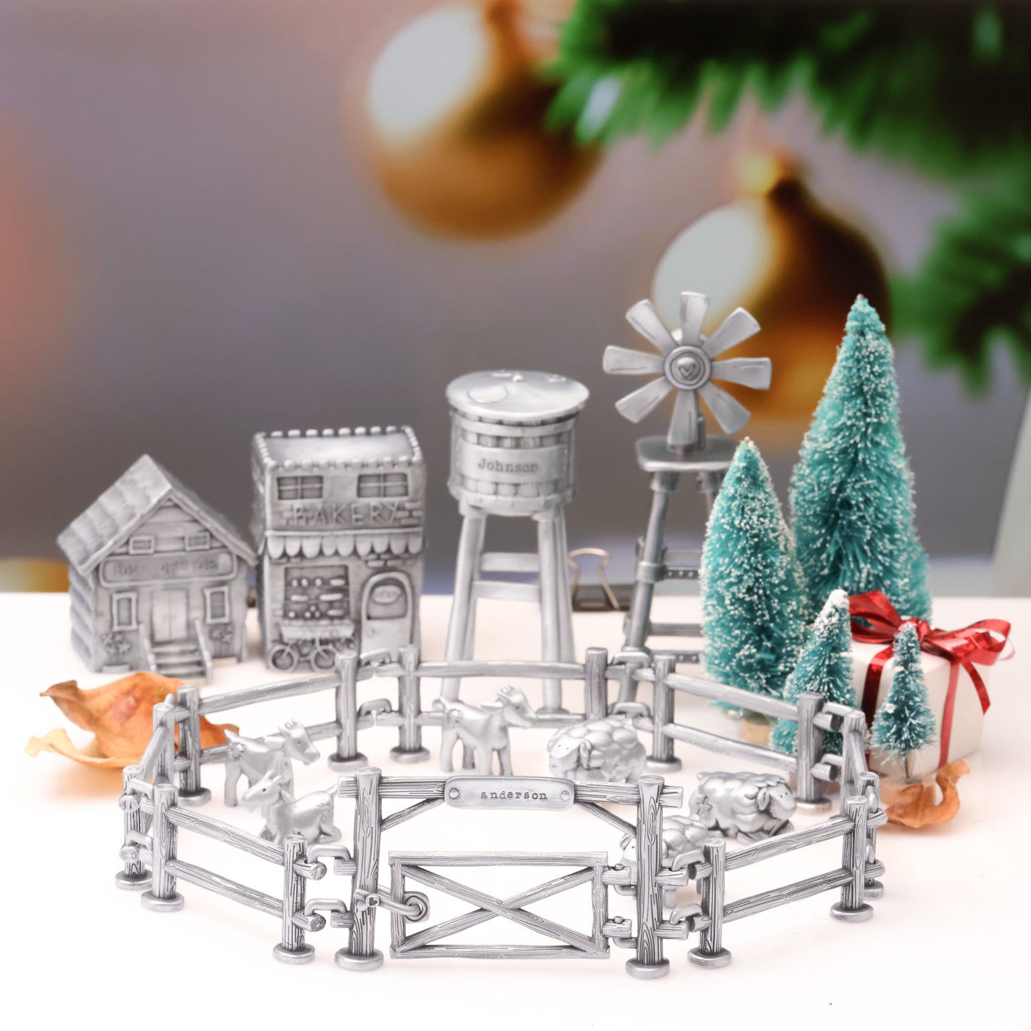 Cozy Corral Winter Wonderland Village Add-On (Pewter)