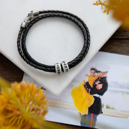 Limitless Leather Bracelet (Black)