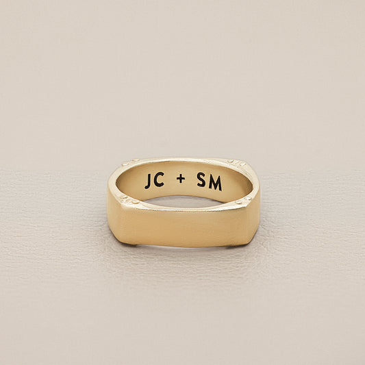 Strong + True Narrow Ring (14K Solid Gold)
